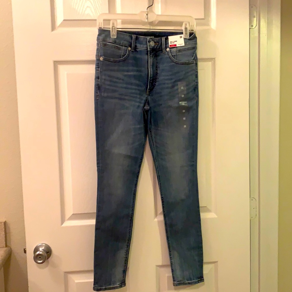 Express 6R ankle legging high rise jeans